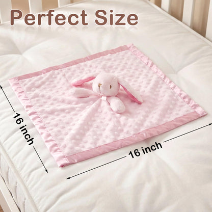 Pro Goleem Elephant Security Blanket, Soft Lovey Unisex Lovie Baby Gifts for Boys and Girls Snuggle Toy Stuffed Animal Newborn Essentials and Items Grey 16 Inch
