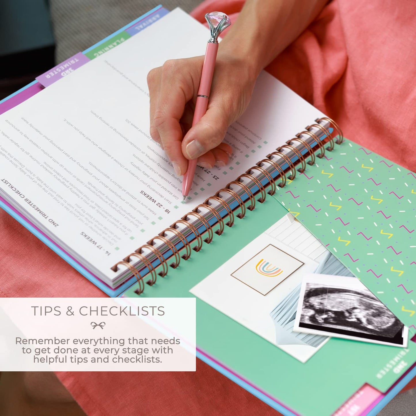 Clever Fox Pregnancy Journal & Memory Book - Pregnancy Planner & Notebook for Expecting Moms – Baby Keepsake, First Time Moms Gift (Lavender, 9" x 10.5")