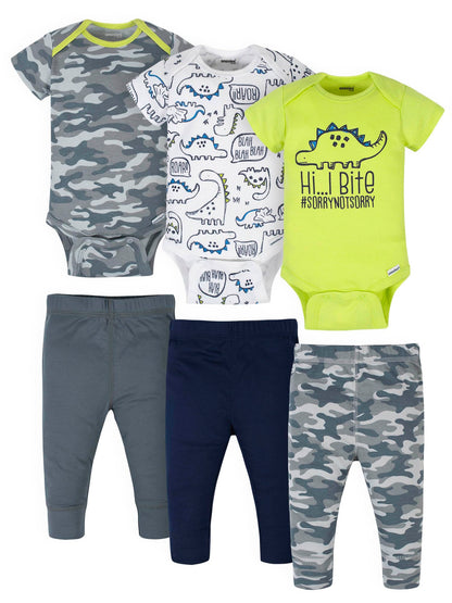 Onesies Brand Unisex Baby 3 Outfit Bundle Mix Match Pants Set