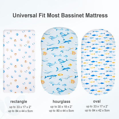 david's kids 3 Pack Fitted Crib Sheets, Ultra Soft Breathable Comfortable Baby Sheet Set for Boys Girls Neutral, 28x52 Inch Fits Standard Crib and Toddler Mattresses, Dinosaur
