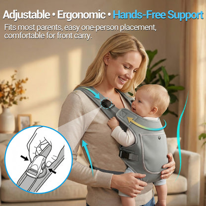 Neoprene Water Baby Carrier Newborn to Toddler, Ergonomic Waterproof Infant Chest Holder with Adjustable Straps, Breathable & Lightweight Baby Wearing Gear for Summer Pool Swimming & Beach