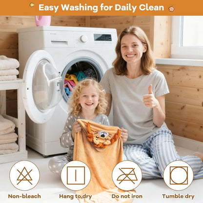 12 PCS Baby Bath Towels Set for Infants Toddlers, 4 PCS Animal Hooded Baby Towels & 8 PCS Washcloths Set, Ultra Absorbent Cute Soft Newborn Bath Essentials Gifts for Boys & Girls