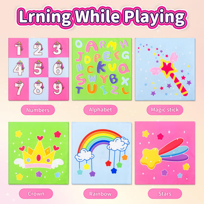 usrela 4 in 1 Baby Toys for 6 12 18 Month, Learning Toys for Babies 6-12 Months, Busy Cube, Stacking Sorter, Piano Xylophone Pull String Travel Toy, Birthday Gifts for Toddlers 1 2 Years Old