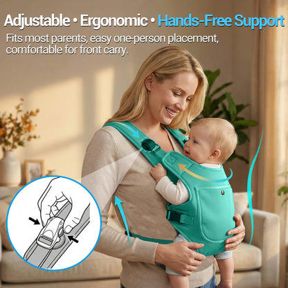 Neoprene Water Baby Carrier Newborn to Toddler, Ergonomic Waterproof Infant Chest Holder with Adjustable Straps, Breathable & Lightweight Baby Wearing Gear for Summer Pool Swimming & Beach