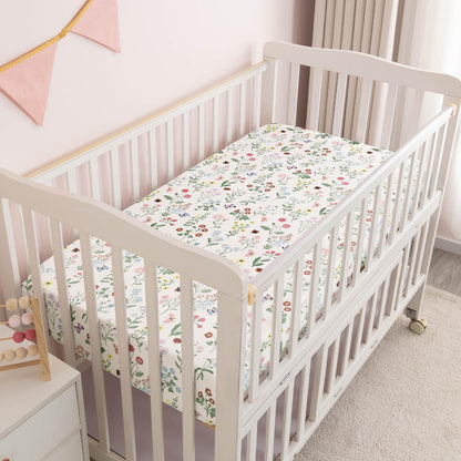 david's kids 3 Pack Fitted Crib Sheets, Ultra Soft Breathable Comfortable Baby Sheet Set for Boys Girls Neutral, 28x52 Inch Fits Standard Crib and Toddler Mattresses, Dinosaur