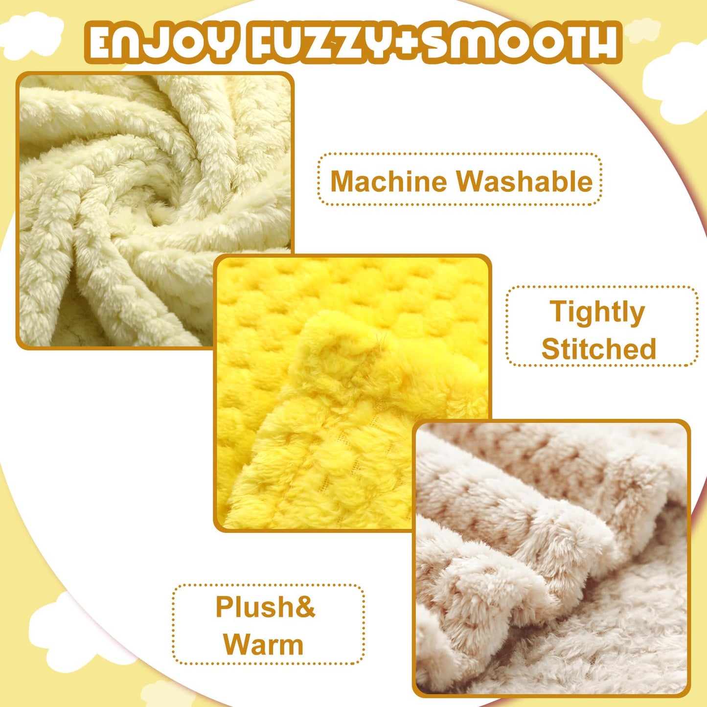 Frienda 4 Pcs Baby Fuzzy Blanket Fluffy Baby Blanket for Boys Girls Soft Warm Infant Newborn Toddler Receiving Nursery Bed Supplies, 32 x 24 Inch(Pink Color)