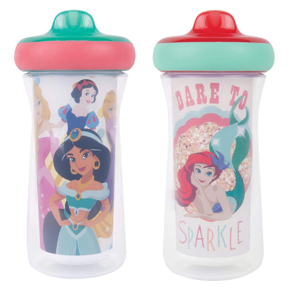 The First Years Disney Minnie Mouse Insulated Sippy Cups - Insulated Toddler Cups with Bite-Resistant Hard Spout - 9 Ounces - 2 Count