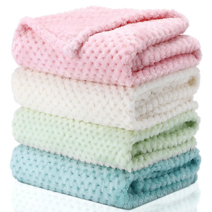 Frienda 4 Pcs Baby Fuzzy Blanket Fluffy Baby Blanket for Boys Girls Soft Warm Infant Newborn Toddler Receiving Nursery Bed Supplies, 32 x 24 Inch(Pink Color)
