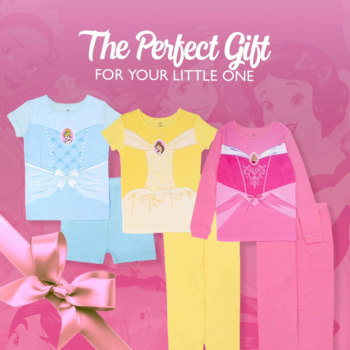 Disney Unisex Kids' 6-piece Snug-fit Cotton Matching Comfortable Pajama Set, Soft & Cute for Kids