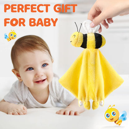 Pro Goleem Elephant Security Blanket, Soft Lovey Unisex Lovie Baby Gifts for Boys and Girls Snuggle Toy Stuffed Animal Newborn Essentials and Items Grey 16 Inch