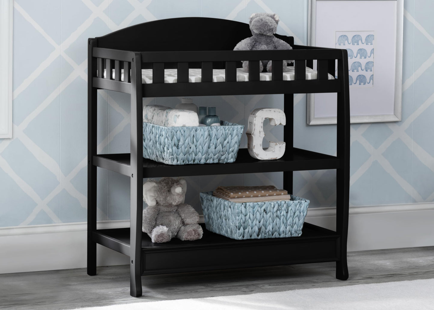 Delta Children Infant Changing Table with Pad, Dark Chocolate