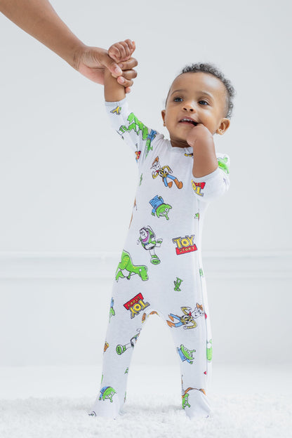 Disney Baby 2 Pack Zip Up Sleep N' Plays Newborn to Infant Sizes (Newborn - 24 Months)