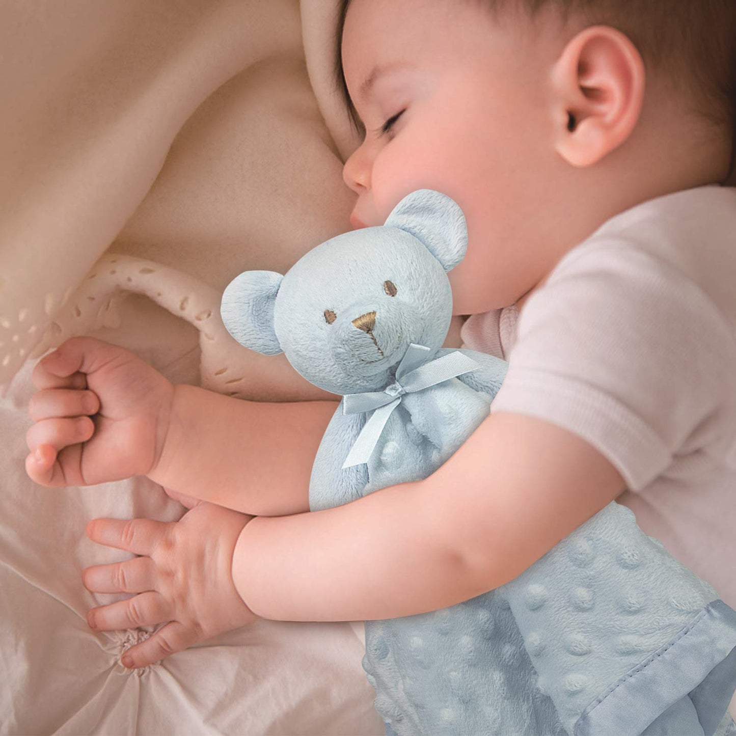 Pro Goleem Elephant Security Blanket, Soft Lovey Unisex Lovie Baby Gifts for Boys and Girls Snuggle Toy Stuffed Animal Newborn Essentials and Items Grey 16 Inch