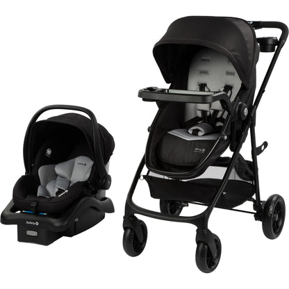 Safety 1st Grow and Go Flex 8-in-1 Travel System, Infant Car Seat Stroller Combo, Orchid Bloom