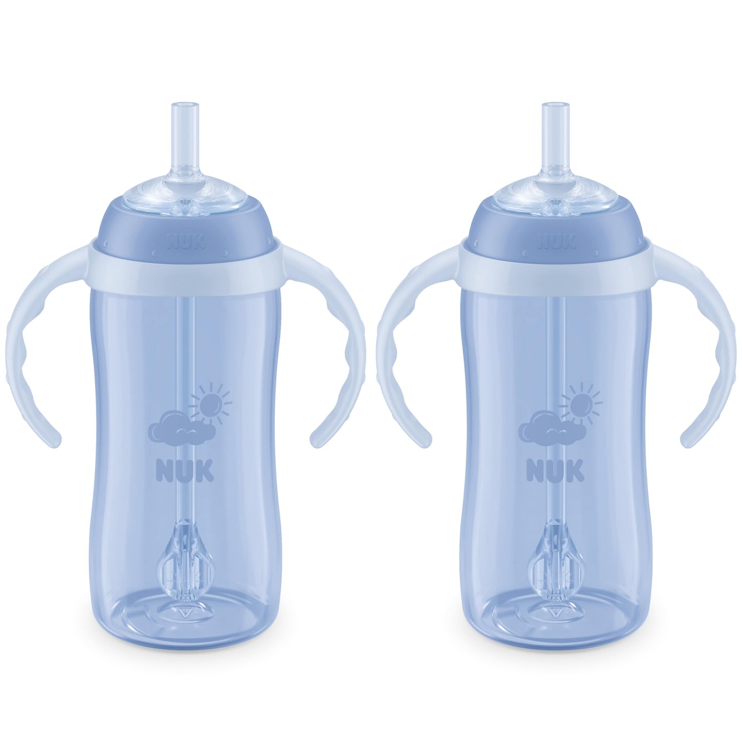 NUK Learner Straw Cup 10oz - Toddler Cup with Soft Straw for Easy Drinking Suitable for Ages 8 Months and Up