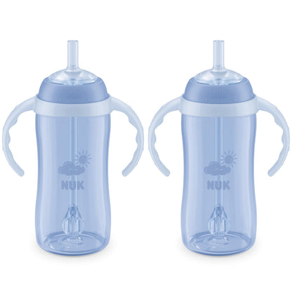 NUK Learner Straw Cup 10oz - Toddler Cup with Soft Straw for Easy Drinking Suitable for Ages 8 Months and Up