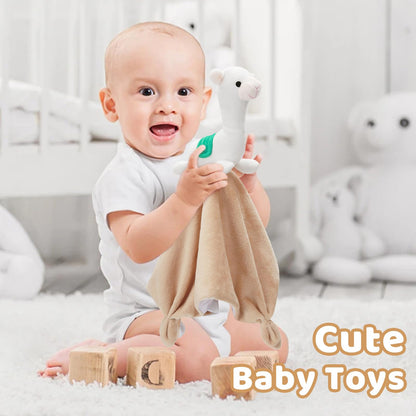 Pro Goleem Elephant Security Blanket, Soft Lovey Unisex Lovie Baby Gifts for Boys and Girls Snuggle Toy Stuffed Animal Newborn Essentials and Items Grey 16 Inch