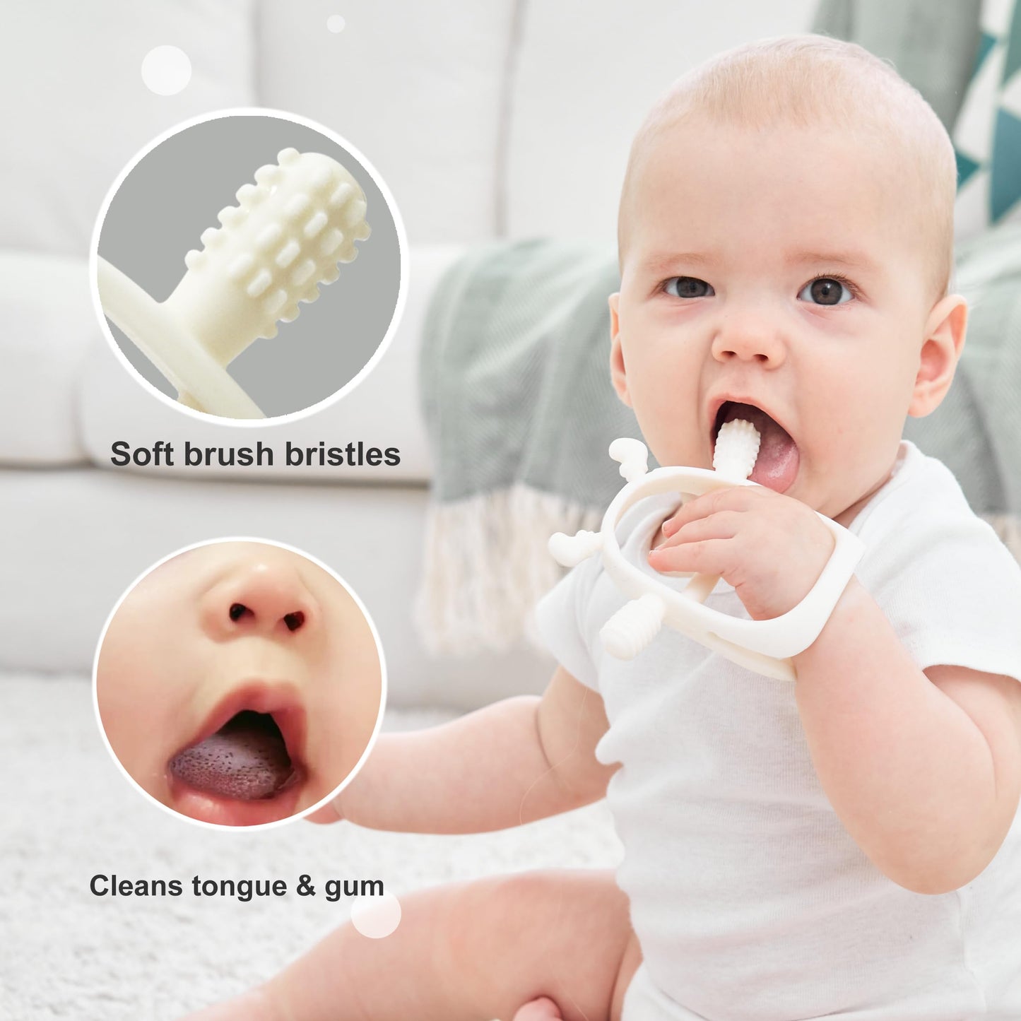 Smily Mia Penguin Teethers, Silicone TeethingToys for Babies 0-6Months, Baby Teethers for 3-6Months, Hand Teether for Infants, Teething/Teether Pacifiers for Infants, Light Purple