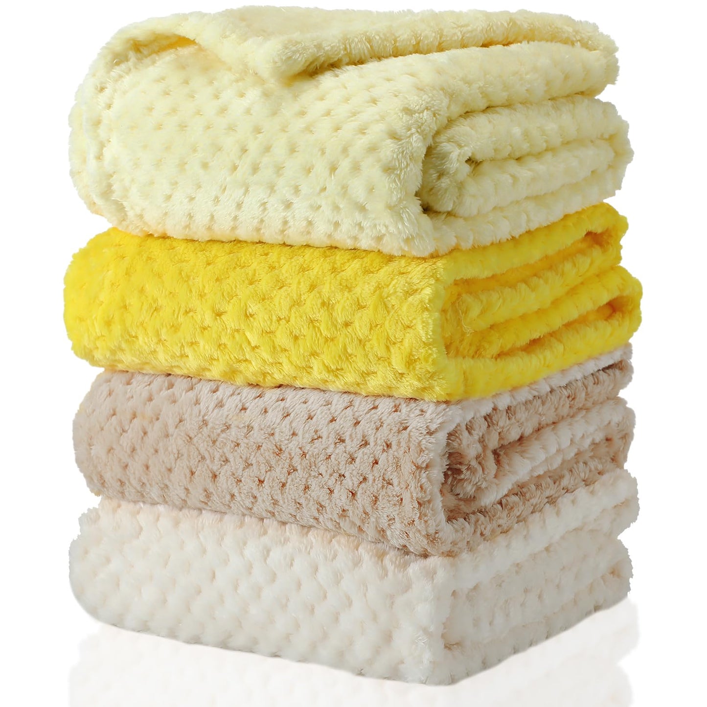Frienda 4 Pcs Baby Fuzzy Blanket Fluffy Baby Blanket for Boys Girls Soft Warm Infant Newborn Toddler Receiving Nursery Bed Supplies, 32 x 24 Inch(Pink Color)