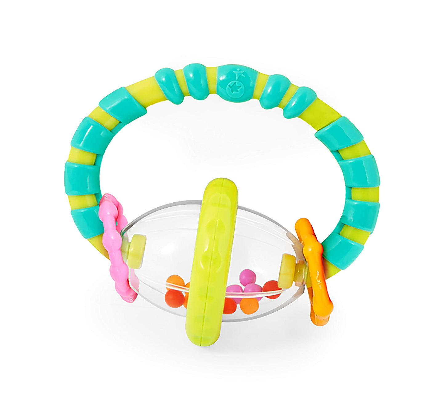 Bright Starts Oball Shaker Rattle Toy, Ages Newborn Plus
