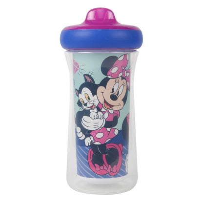 The First Years Disney Minnie Mouse Insulated Sippy Cups - Insulated Toddler Cups with Bite-Resistant Hard Spout - 9 Ounces - 2 Count