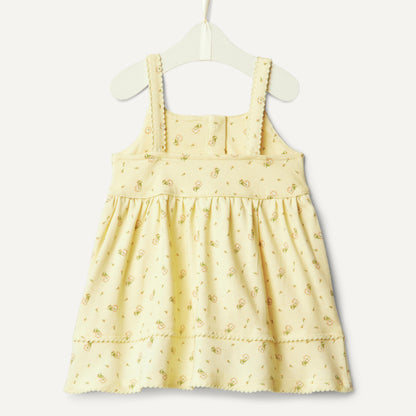 Amazon Essentials x Sofia Grainge Toddlers and Baby Girls' Cotton Casual Fit and Flare Dress