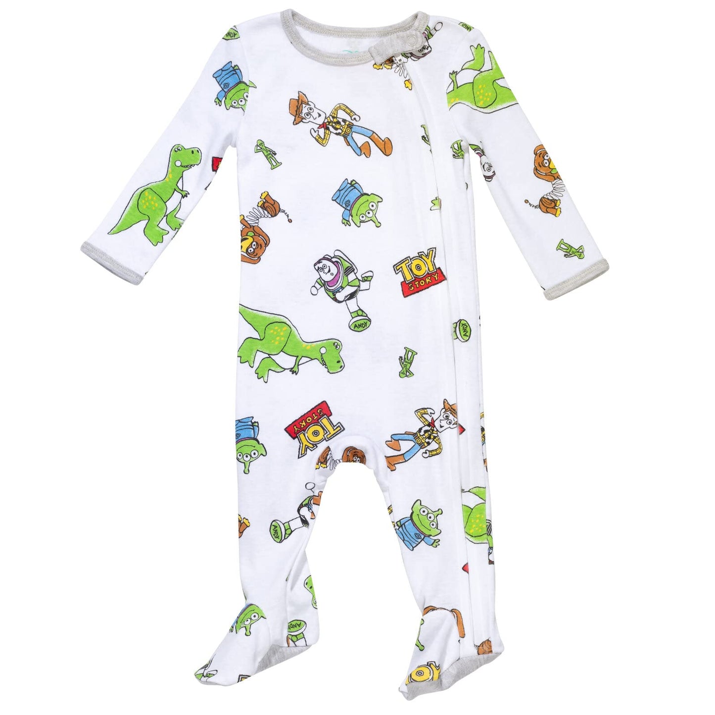 Disney Baby 2 Pack Zip Up Sleep N' Plays Newborn to Infant Sizes (Newborn - 24 Months)