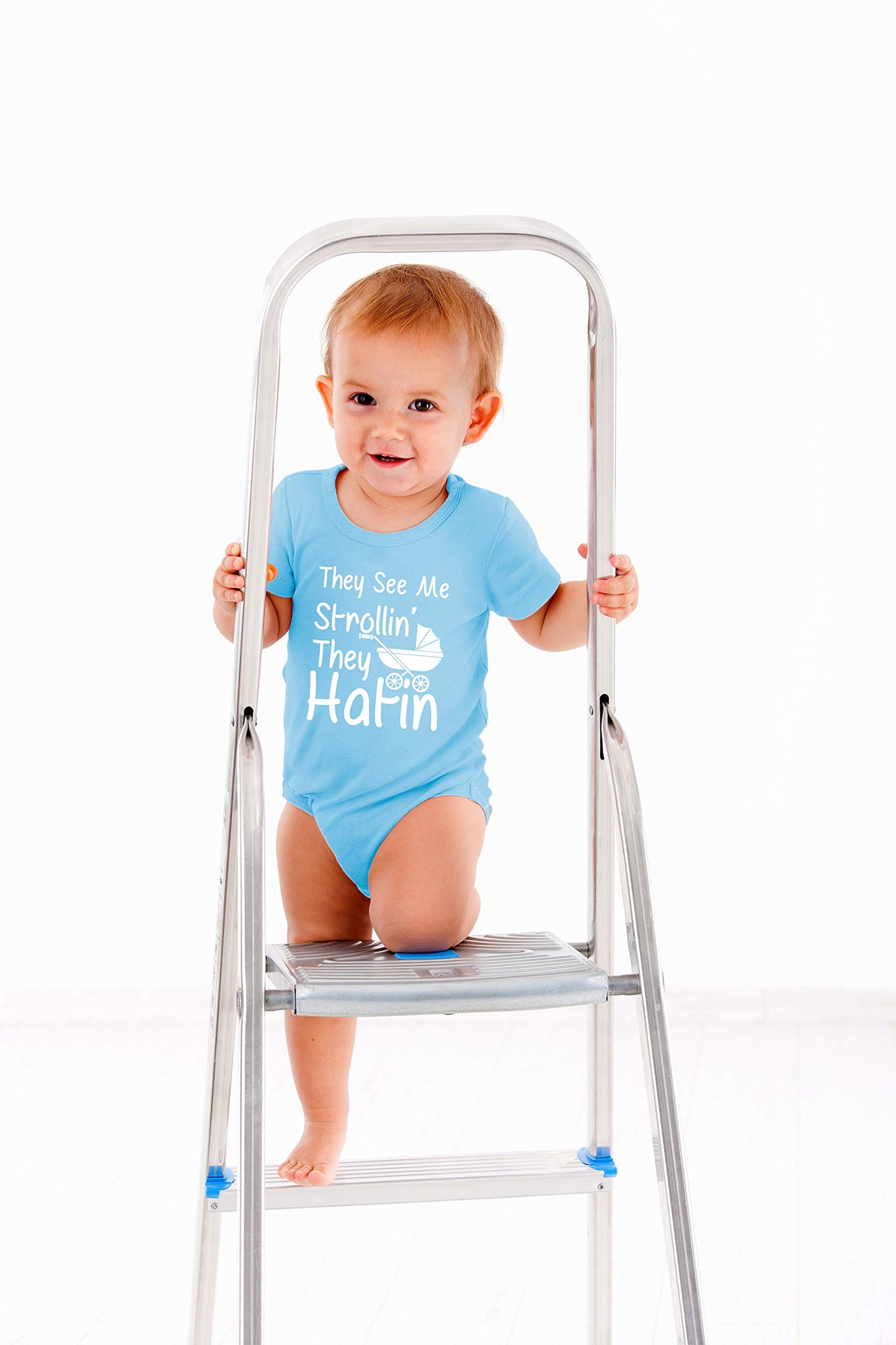 AW Fashions They See Me Strolli' They Hatin Bodysuit Newborn Boy Outfits Cute Romper Baby Girl Clothes