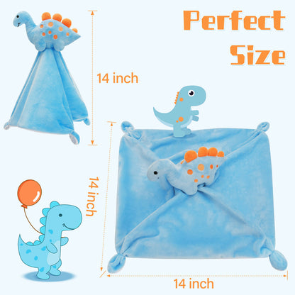 Pro Goleem Elephant Security Blanket, Soft Lovey Unisex Lovie Baby Gifts for Boys and Girls Snuggle Toy Stuffed Animal Newborn Essentials and Items Grey 16 Inch