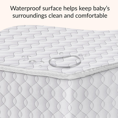 Dream On Me Twilight 5” 88 Coil Inner Spring Crib & Toddler Mattress – Brown Cloud, Greenguard Gold & BSA Certified, Waterproof & Stain-Resistant Cover, Fits Standard Full-Size Cribs & Toddler Beds