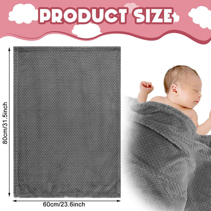 Frienda 4 Pcs Baby Fuzzy Blanket Fluffy Baby Blanket for Boys Girls Soft Warm Infant Newborn Toddler Receiving Nursery Bed Supplies, 32 x 24 Inch(Pink Color)