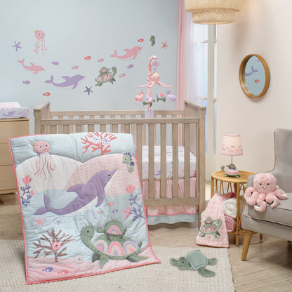Lambs & Ivy Disney Baby Pooh Bear & Pals Cotton 3Piece Nursery Crib Bedding Set