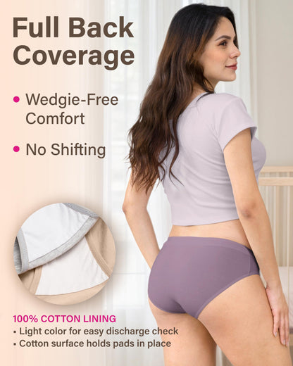 Intimate Portal Cotton Maternity Underwear Under the Bump Pregnancy Postpartum Bikini Panties