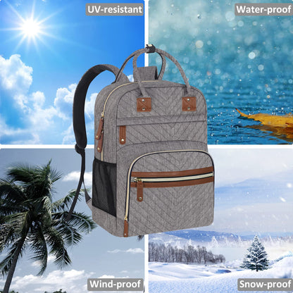 Tenot Diaper Bag Backpack for Women Large Capacity with Insulated Pockets Multifunctional Diaper Bags For Baby Girl Boy Waterproof Baby Bags For Mama Maternity Travel Bag Black