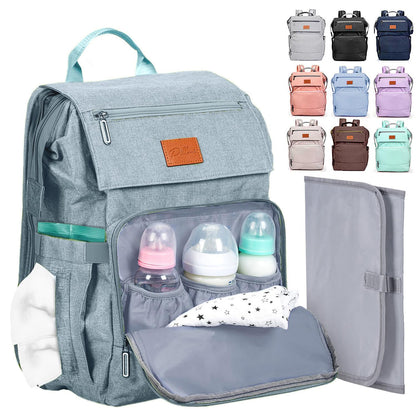 PILLANI Baby Diaper Bag Backpack - Baby Bag for Girls & Boys, Large Waterproof Toddler Diaper Backpack - Baby Shower Gifts & Registry Must Haves - Travel Diaper Bags with Changing Pad - Newborn Stuff