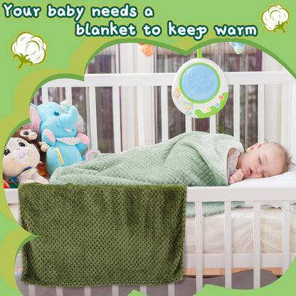 Frienda 4 Pcs Baby Fuzzy Blanket Fluffy Baby Blanket for Boys Girls Soft Warm Infant Newborn Toddler Receiving Nursery Bed Supplies, 32 x 24 Inch(Pink Color)