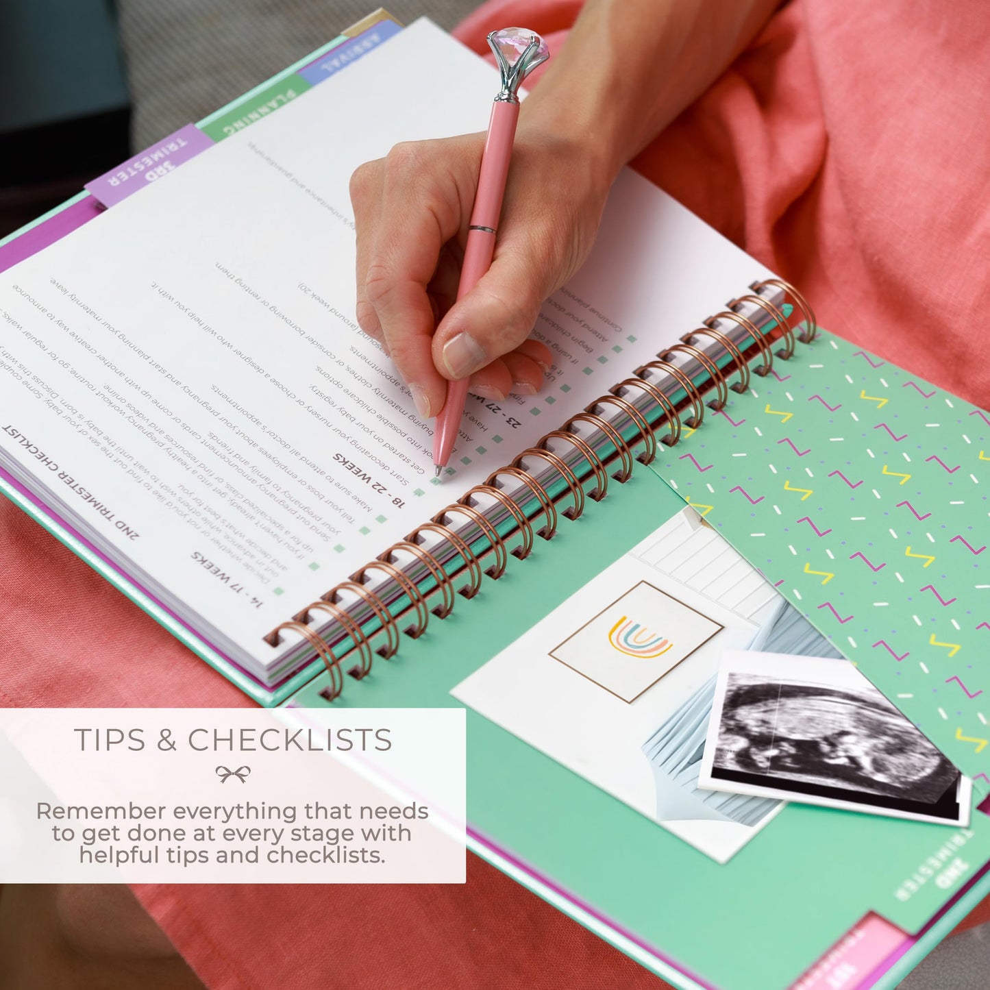 Clever Fox Pregnancy Journal & Memory Book - Pregnancy Planner & Notebook for Expecting Moms – Baby Keepsake, First Time Moms Gift (Lavender, 9" x 10.5")