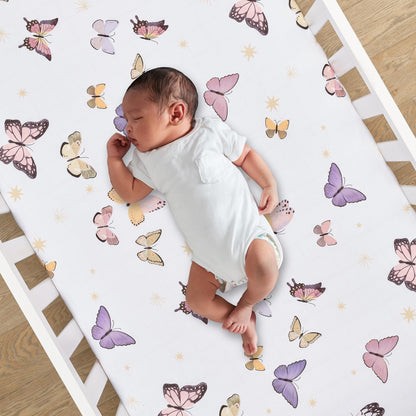 Lambs & Ivy Disney Baby Pooh Bear & Pals Cotton 3Piece Nursery Crib Bedding Set