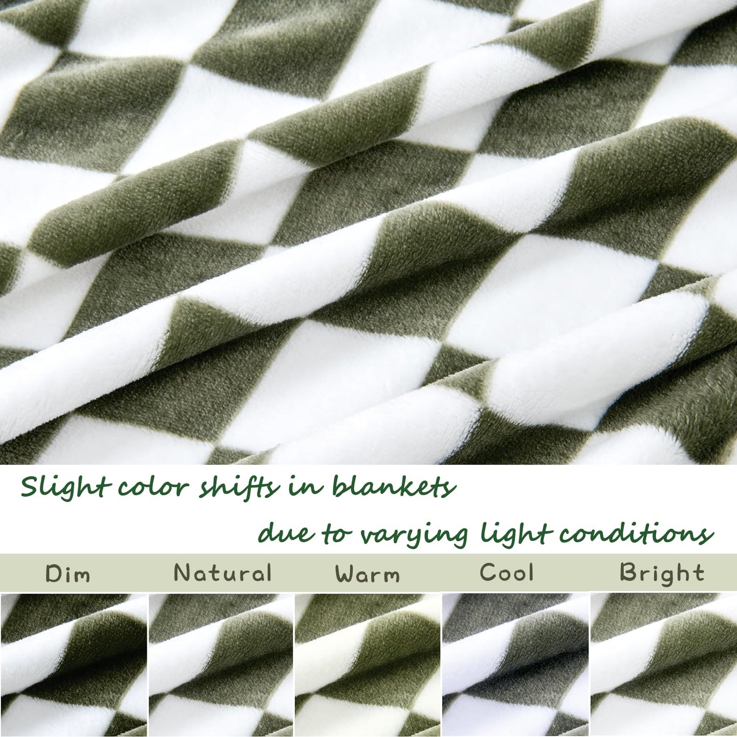 Yurhap Checkered Baby Blanket Fleece Baby Blankets for Boys, Ultra Soft Cozy Fluffy Infant Toddler Newborn Receiving Blankets for Crib Stroller, 30''x40'', Blue