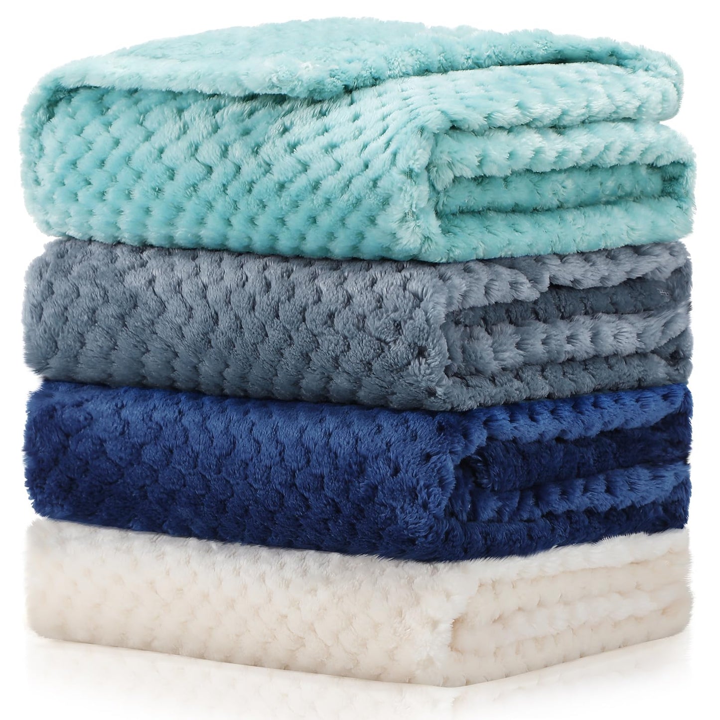 Frienda 4 Pcs Baby Fuzzy Blanket Fluffy Baby Blanket for Boys Girls Soft Warm Infant Newborn Toddler Receiving Nursery Bed Supplies, 32 x 24 Inch(Pink Color)