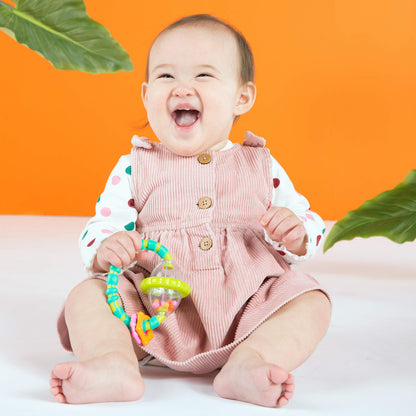 Bright Starts Oball Shaker Rattle Toy, Ages Newborn Plus