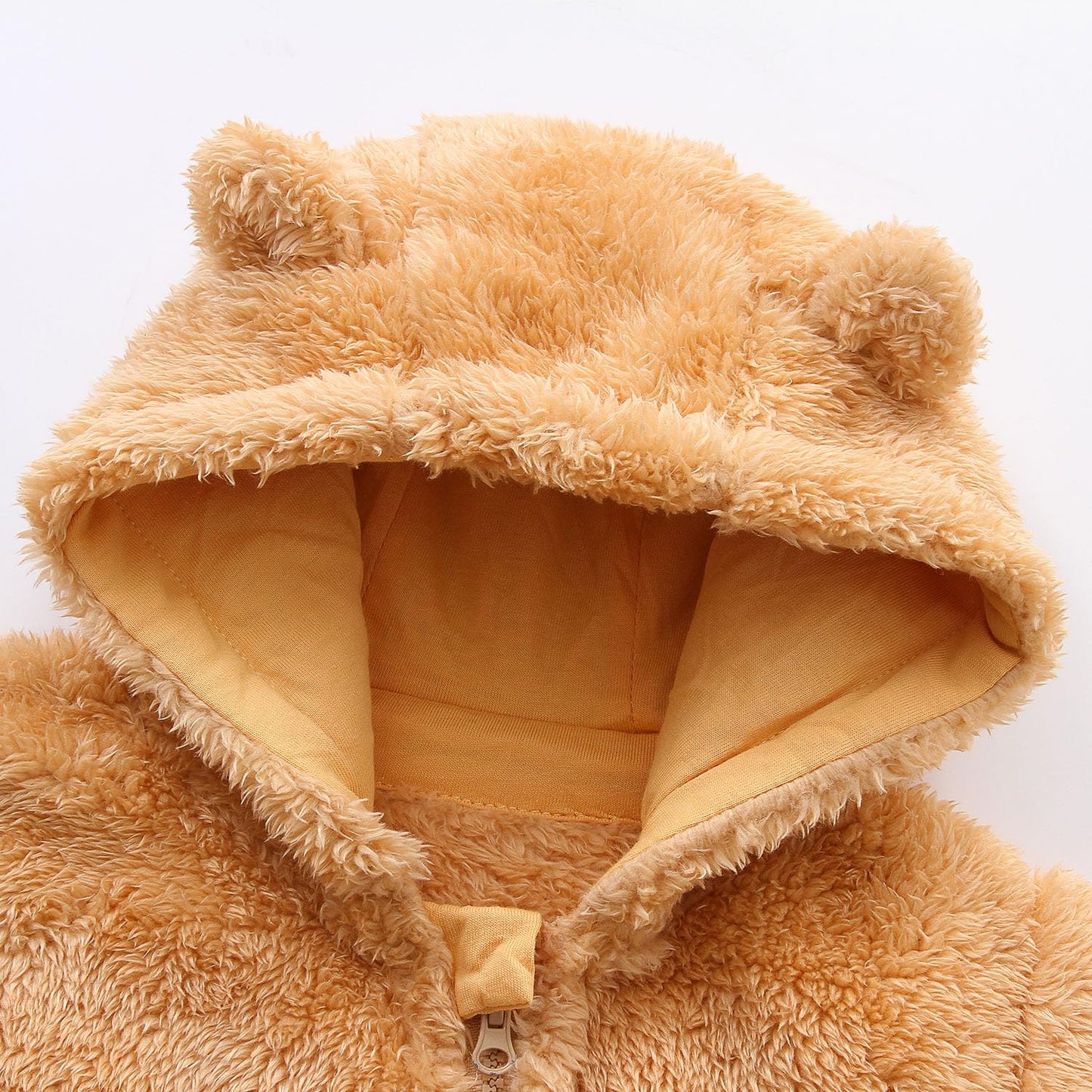 Babymine Newborn Baby Jumpsuit Hooded Fleece Rompers Long Sleeve Onesie Outwear Outfits