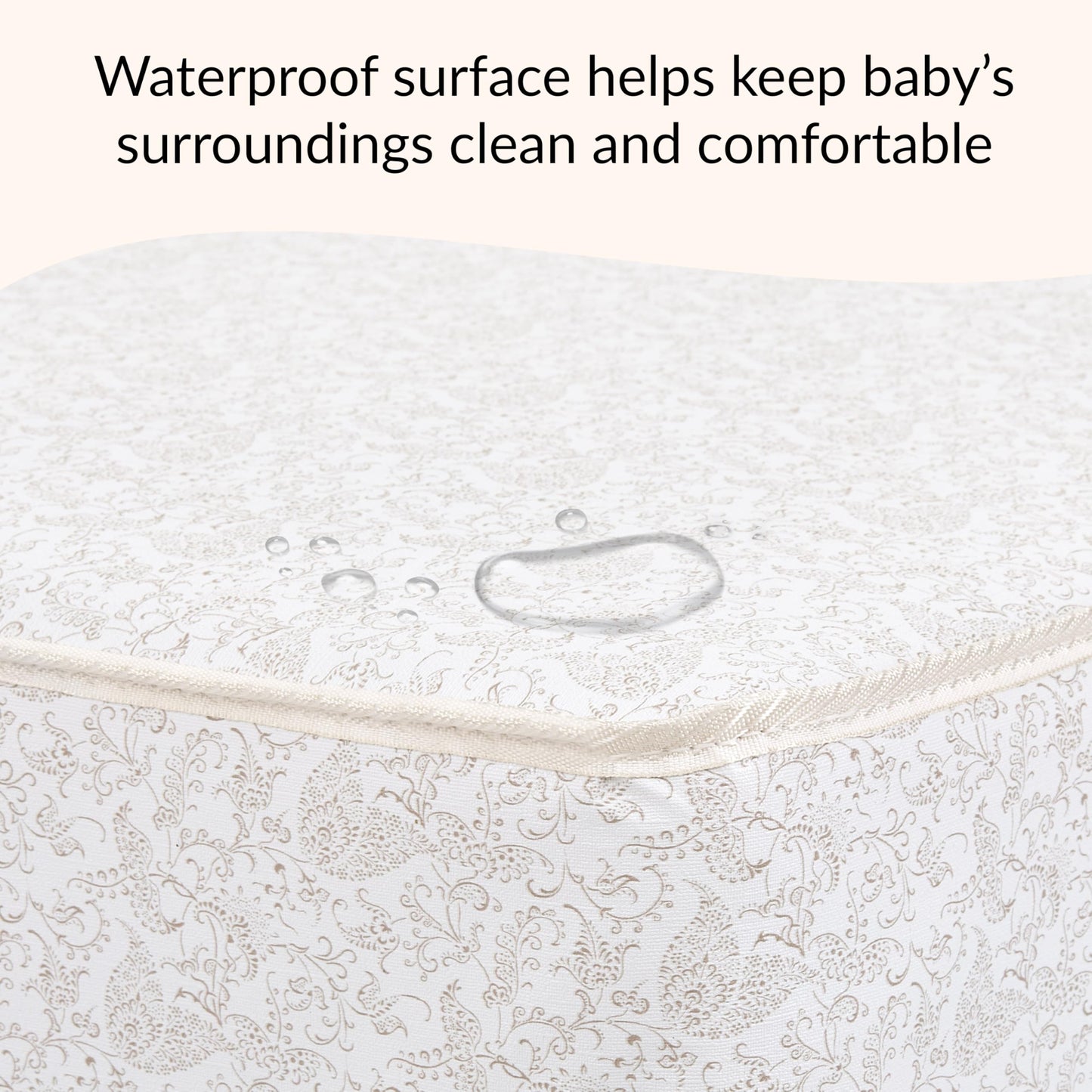 Dream On Me Twilight 5” 88 Coil Inner Spring Crib & Toddler Mattress – Brown Cloud, Greenguard Gold & BSA Certified, Waterproof & Stain-Resistant Cover, Fits Standard Full-Size Cribs & Toddler Beds