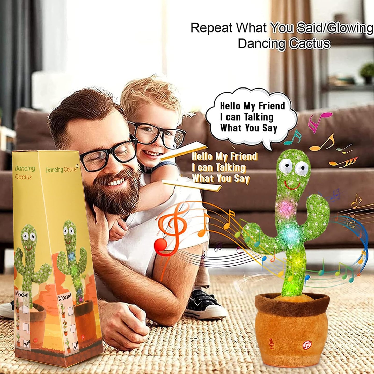 Emoin Dancing Talking Giraffe Baby Toy, Adjustable Volume Baby Giraffe Toys Singing 10 Children's Songs Singing Mimicking Recording Repeating What You Say for Toddlers