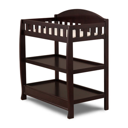 Delta Children Infant Changing Table with Pad, Dark Chocolate