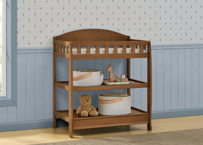 Delta Children Infant Changing Table with Pad, Dark Chocolate