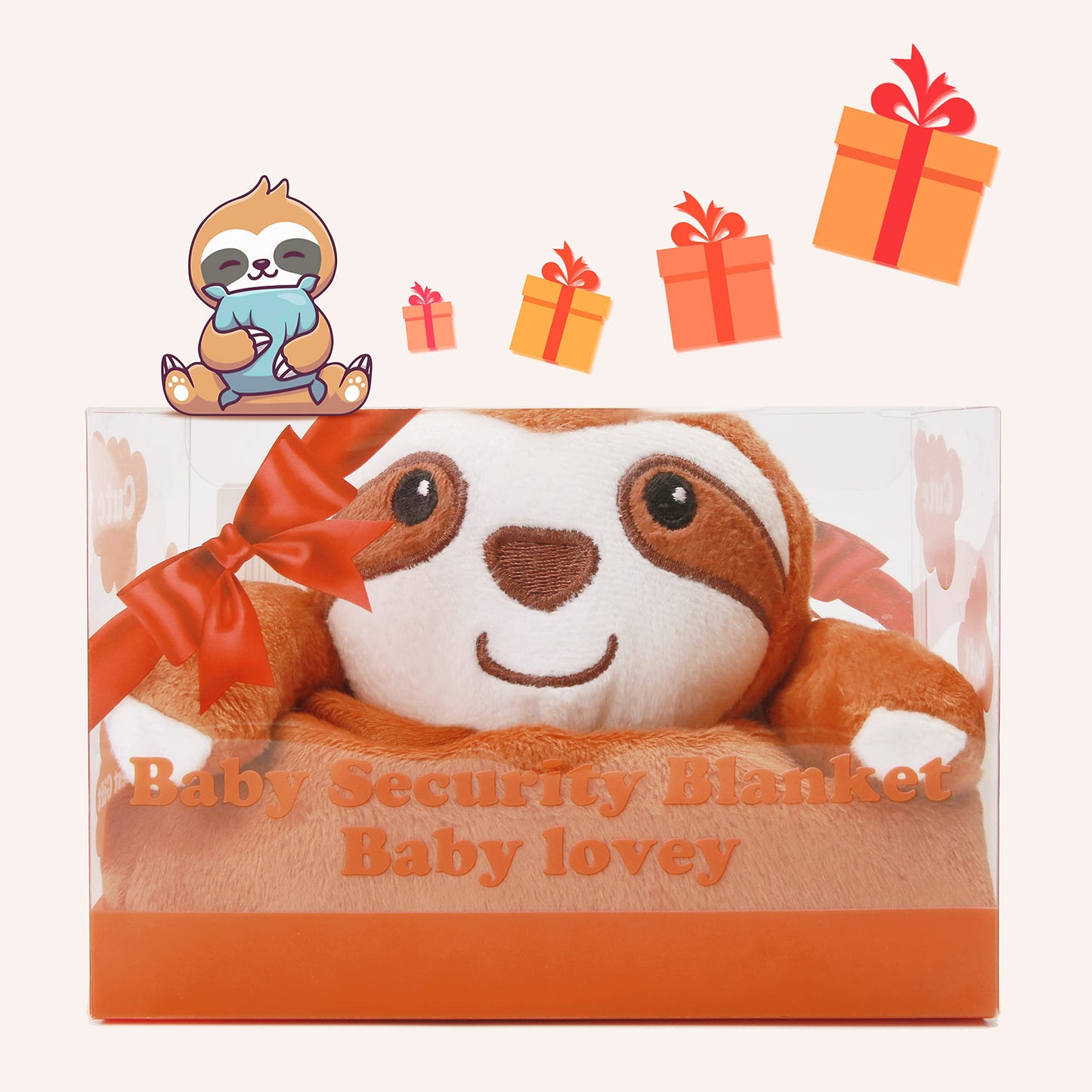 Pro Goleem Elephant Security Blanket, Soft Lovey Unisex Lovie Baby Gifts for Boys and Girls Snuggle Toy Stuffed Animal Newborn Essentials and Items Grey 16 Inch