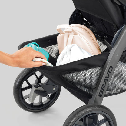 Chicco Bravo® 3-in-1 Trio Travel System, Bravo® Quick-Fold Stroller with KeyFit® 30 Infant Car Seat and Base, Car Seat and Stroller Combo | Parker
