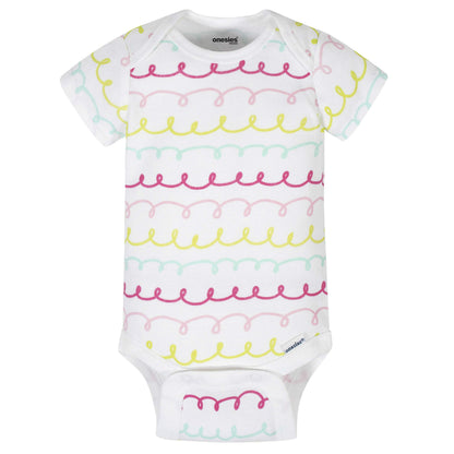 Onesies Brand Baby Girls' 8-pack Short Sleeve Mix & Match Bodysuits