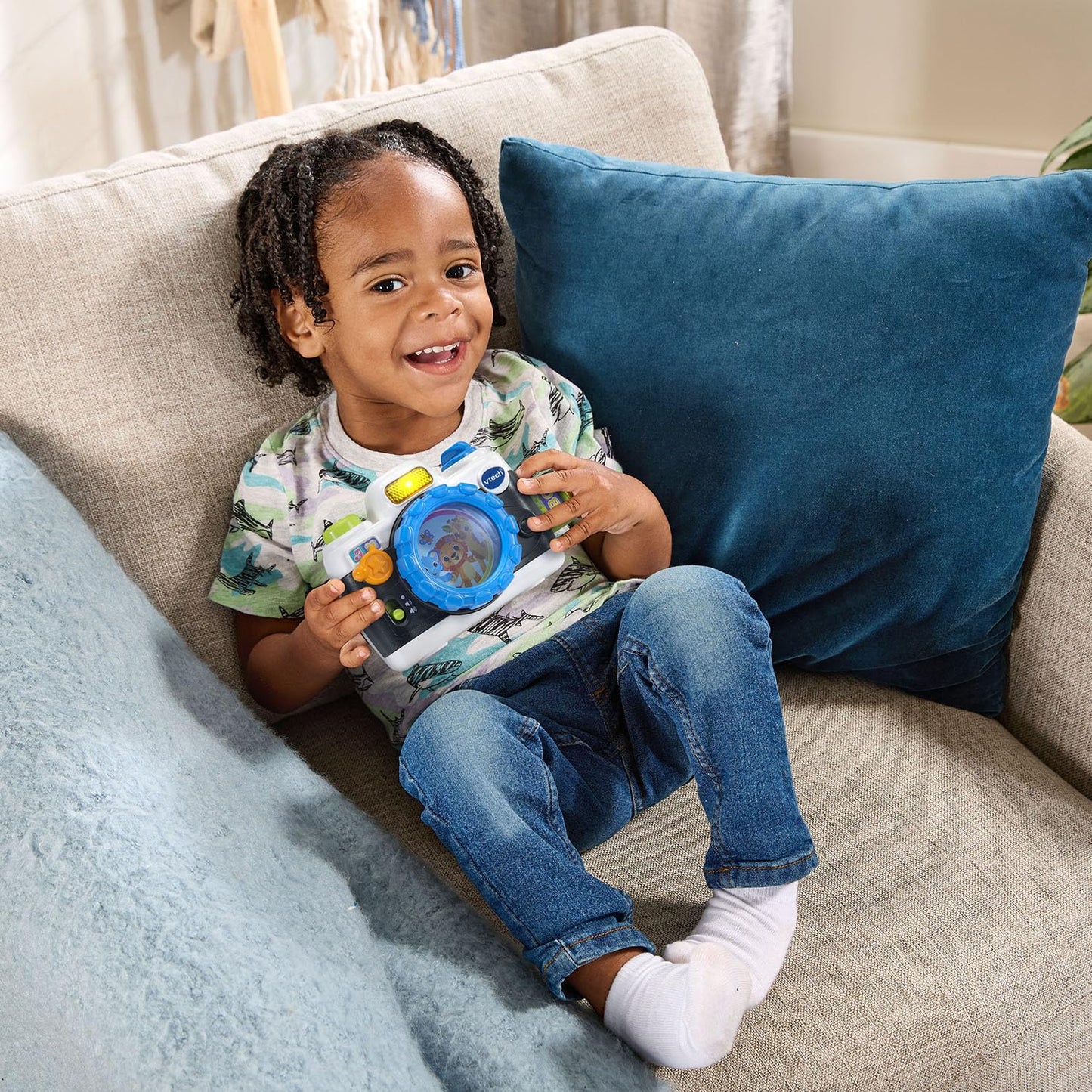VTech Snap and Giggle Learning Toy Camera with Realistic Sounds, Black